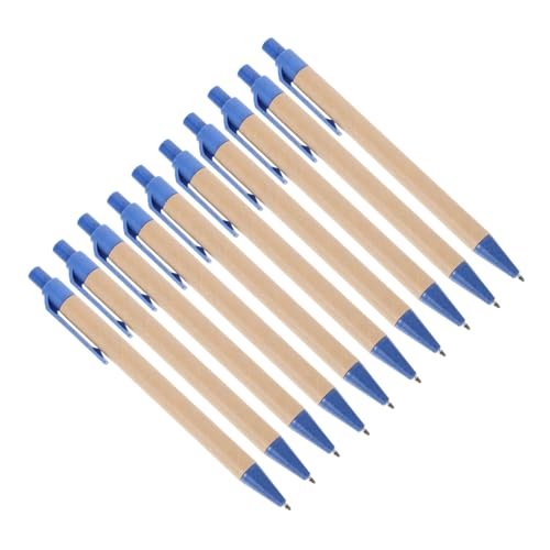 Uonlytech 10 Stück Teiliges von Einziehbaren Kugelschreibern mit Schwarzer Ergonomisches Schreibgerät für Büro Schule und Kreative Projekte für Notizen und Tagebücher von Uonlytech