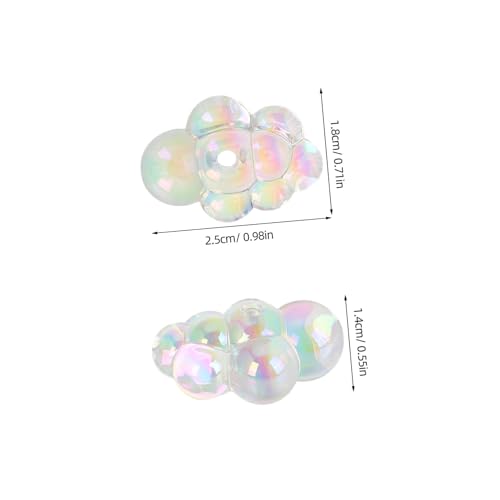 Uonlytech 10 Stück Transparente Bunte Wolkenperlen Auffädelbare Schmuckperlen für DIY Halsketten Armbänder Kreative Modische Schmuckherstellung mit Lebendigen Durchscheinenden Farben Uonlytech 10 Stück Transparente Bunte Wolkenperlen Auffädelbare Schmuckperlen für DIY Halsketten Armbänder Kreative Modische Schmuckherstellung mit Lebendigen Durchscheinenden Farben von Uonlytech