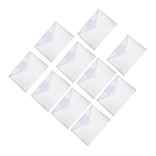 Uonlytech 10 Stück Transparente Dokumentenaufbewahrungstaschen Dokumentenmappe für Effektive Organisation Leichtes und Langlebiges Material für Büro und Schule von Uonlytech