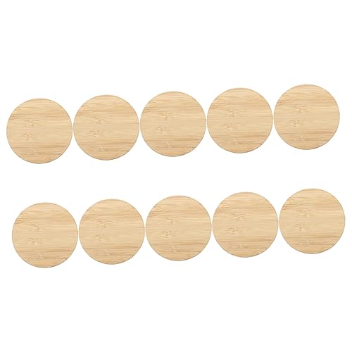 Uonlytech 10 Stück Unvollendete Runde Bambusplatten für DIY Handwerk Blanko Kreise zum Bemalen für Dekoration Geschenkanhänger und Kinderprojekte Uonlytech 10 Stück Unvollendete Runde Bambusplatten für DIY Handwerk Blanko Kreise zum Bemalen für Dekoration Geschenkanhänger und Kinderprojekte von Uonlytech