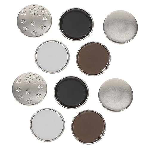 Uonlytech 10 Stück Verstellbare Jeansknöpfe Knöpfe für Taillensanpassung für Diy Projekte Stoffe und Kleidung Abnehmbar und Langlebig von Uonlytech