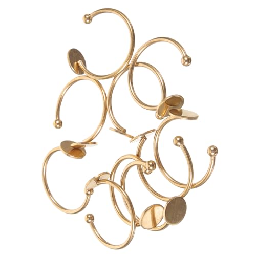 Uonlytech 10 Stück Verstellbare Ringrohlinge für DIY Schmuckherstellung Basis für Fingerringe und Bastelprojekte Uonlytech 10 Stück Verstellbare Ringrohlinge für DIY Schmuckherstellung Basis für Fingerringe und Bastelprojekte von Uonlytech