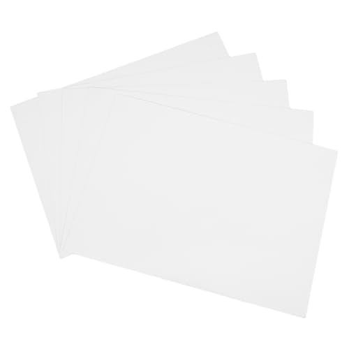 Uonlytech 100 Blatt Fotopapier Leere Notizblöcke Papier Für Drucker Abreißvlies Zum Sticken Briefpapier Stickerei Stickstabilisatoren Für Maschinen Farbige Notizbilder Bastelschaumbrett Weiß von Uonlytech