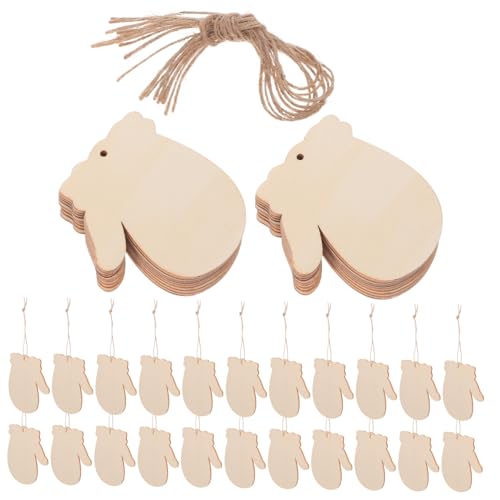 Uonlytech 100 Sätze Weihnachtsanhänger Aus Holz DIY -weihnachtsholz -Ornamente Christbaumschmuck Aus Holz Winter Weihnachtshandwerk Leere Holzhandschuhe Unfertige Holzschilder Khaki Hanfseil Uonlytech 100 Sätze Weihnachtsanhänger Aus Holz DIY -weihnachtsholz -Ornamente Christbaumschmuck Aus Holz Winter Weihnachtshandwerk Leere Holzhandschuhe Unfertige Holzschilder Khaki Hanfseil von Uonlytech