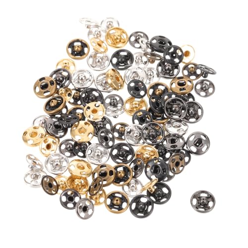 Uonlytech 100 Satz Mini Kupfer Druckknöpfe Metall Snap Button Verschlüsse für Kleidung Nähen DIY Handwerk Unsichtbare Verschlüsse Gold Snap Buttons Robust Langlebig Vielseitig für Jacken Uonlytech 100 Satz Mini Kupfer Druckknöpfe Metall Snap Button Verschlüsse für Kleidung Nähen DIY Handwerk Unsichtbare Verschlüsse Gold Snap Buttons Robust Langlebig Vielseitig für Jacken von Uonlytech