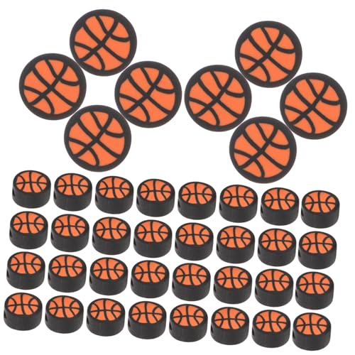 Uonlytech 100 Stück Basketball Perlen Polymer Lose Charms für Diy Handgefertigte Schmuckmaterialien für Armbänder und Bastelprojekte Sportliebhaber und Geschenkideen Uonlytech 100 Stück Basketball Perlen Polymer Lose Charms für Diy Handgefertigte Schmuckmaterialien für Armbänder und Bastelprojekte Sportliebhaber und Geschenkideen von Uonlytech