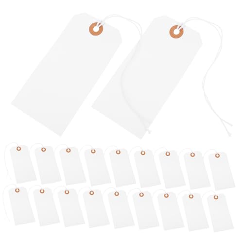 Uonlytech 100 Stück Blanko Etiketten Tags mit Loch Hängende Preisschilder für Schmuck Kleidung Bastelprojekte für Preisetiketten Geschenkanhänger und Uonlytech 100 Stück Blanko Etiketten Tags mit Loch Hängende Preisschilder für Schmuck Kleidung Bastelprojekte für Preisetiketten Geschenkanhänger und von Uonlytech