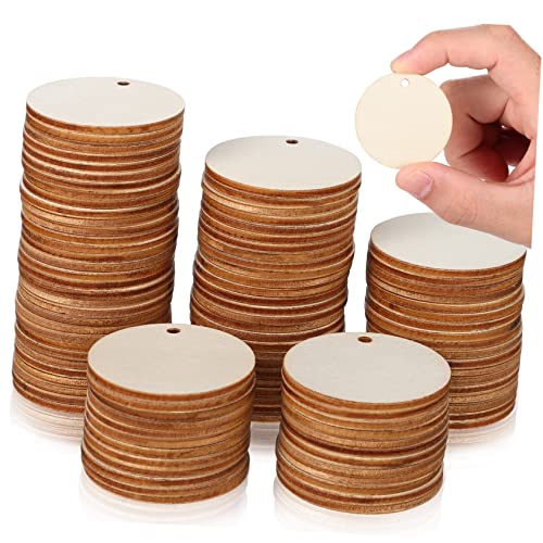 Uonlytech 100 Stück Blanko Holzscheiben für DIY Bastelarbeiten Runde Holzanhänger für Kreative Projekte Hochzeit Weihnachten und Kinderhandwerk Uonlytech 100 Stück Blanko Holzscheiben für DIY Bastelarbeiten Runde Holzanhänger für Kreative Projekte Hochzeit Weihnachten und Kinderhandwerk von Uonlytech