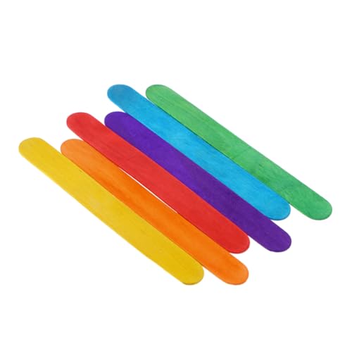 Uonlytech 100 Stück Bunte Holz Craft Stäbe Diy Eisstiele für Kreative Bastelprojekte und Frei von Splittern für Gruppenaktivitäten und Kinderhandwerk Zufällige Farbe Uonlytech 100 Stück Bunte Holz Craft Stäbe Diy Eisstiele für Kreative Bastelprojekte und Frei von Splittern für Gruppenaktivitäten und Kinderhandwerk Zufällige Farbe von Uonlytech