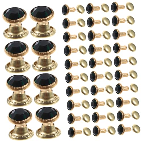 Uonlytech 100 Stück Bunte Strasssteine mit Goldrand Hochwertige Diamant Schmuckaccessoires für Nähprojekte Diy Kleidung und Schmuckdesign Grüner Diamant von Uonlytech