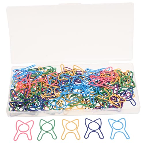 Uonlytech 100 Stück Bunte Zahnförmige Dekorative Büroklammern Mini Metall Lesezeichen Clips Vielseitige Scrapbooking und Planer Zubehör für Kreatives Organisieren von Uonlytech