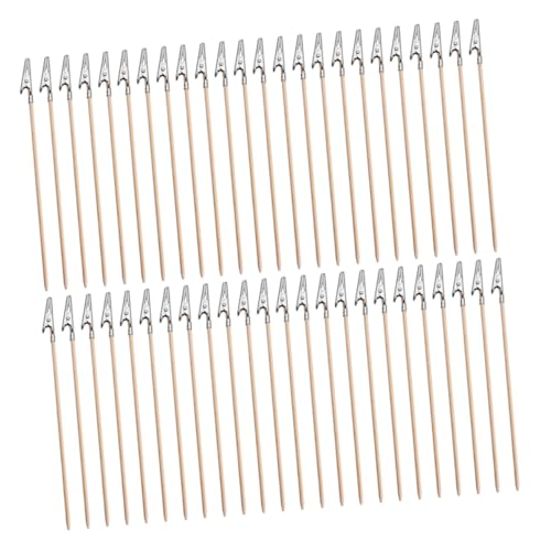 Uonlytech 100 Stück Deko Clips DIY Zubehör Metallclips Modell Malclips Modell Farbclips Bastel Malclips Malclips Lackclips Modellierwerkzeug Alligator Bilderklammer Legierung von Uonlytech