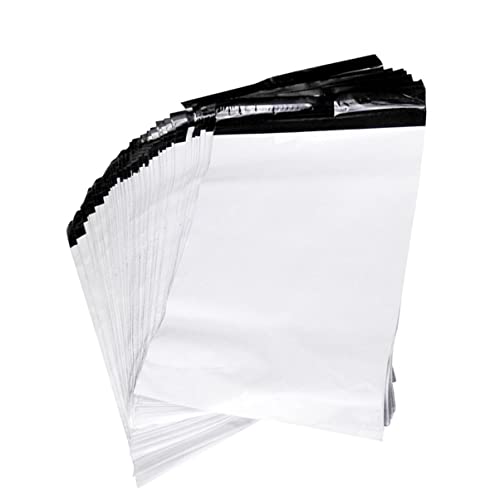 Uonlytech 100 Stück Dicke Weiße Versandtaschen aus Pe Wasserdichte Selbstklebende Logistikbeutel für Versand von Büchern und Anderen nicht Zerbrechlichen Artikeln Uonlytech 100 Stück Dicke Weiße Versandtaschen aus Pe Wasserdichte Selbstklebende Logistikbeutel für Versand von Büchern und Anderen nicht Zerbrechlichen Artikeln von Uonlytech