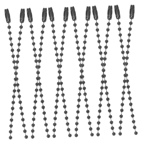 Uonlytech 100 Stück Die Kette Schlüsselanhänger Kugelketten Schlüsselketten Kleine Ketten Zum Basteln Kugel Perlenkette Perlenkettenanhänger Perlenschmuckkette Kugelperlenkette Eisen Black Uonlytech 100 Stück Die Kette Schlüsselanhänger Kugelketten Schlüsselketten Kleine Ketten Zum Basteln Kugel Perlenkette Perlenkettenanhänger Perlenschmuckkette Kugelperlenkette Eisen Black von Uonlytech