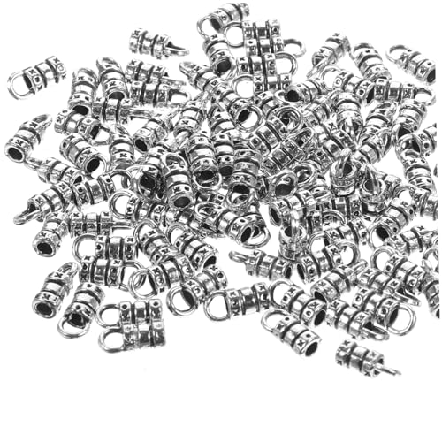 Uonlytech 100 Stück Diy Armbandverschluss Legierung Vintage Silber Lederband Schnallen für Schmuckherstellung Geeignet für Armbänder und Mehr Uonlytech 100 Stück Diy Armbandverschluss Legierung Vintage Silber Lederband Schnallen für Schmuckherstellung Geeignet für Armbänder und Mehr von Uonlytech