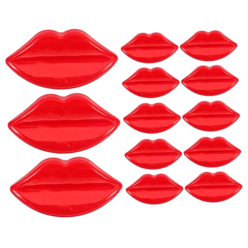 Uonlytech 100 Stück Diy Kunststoffknöpfe Lippenform Mundknöpfe für Nähprojekte Bastelbedarf und Bekleidungsaccessoires für Kleidung Hüte und Mehr von Uonlytech