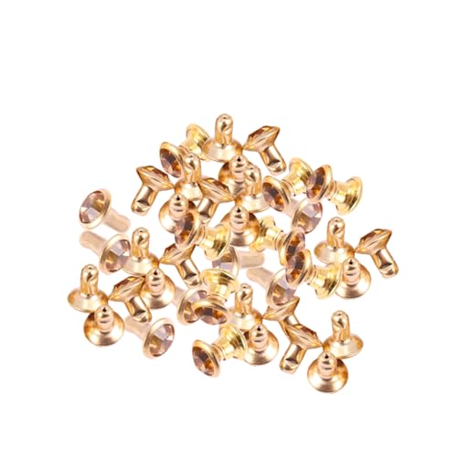 Uonlytech 100 Stück Farbige Strasssteine mit Goldenem Rand Hochwertige Schmuckdesigns für Kleidung und Diy Projekte für Bastelarbeiten Ohrringe Armbänder und Mehr von Uonlytech