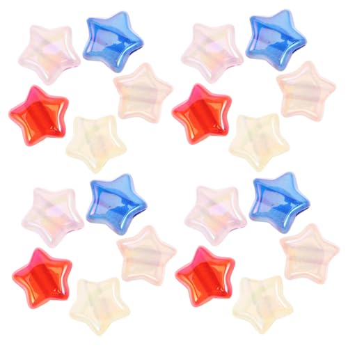 Uonlytech 100 Stück Gefrertete Sternperlen Armbandabstandshalter Gefrostete Perlen Sternförmige Anhänger Lose Kugelperlen Stern-perlen-anhänger Kleine Sterne Für Armbandherstellung Plastik Uonlytech 100 Stück Gefrertete Sternperlen Armbandabstandshalter Gefrostete Perlen Sternförmige Anhänger Lose Kugelperlen Stern-perlen-anhänger Kleine Sterne Für Armbandherstellung Plastik von Uonlytech