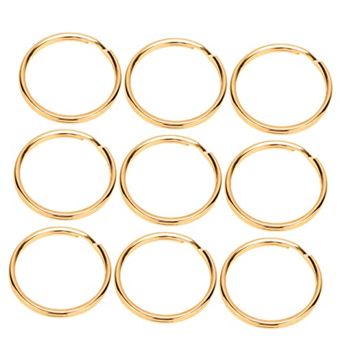 Uonlytech 100 Stück Goldene Schlüsselringe Runde Flache Schlüsselanhänger für Schlüsselorganisation Heimwerker und DIY Projekte Uonlytech 100 Stück Goldene Schlüsselringe Runde Flache Schlüsselanhänger für Schlüsselorganisation Heimwerker und DIY Projekte von Uonlytech