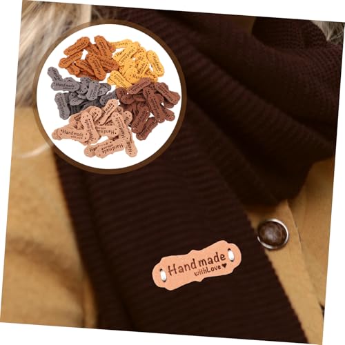 Uonlytech 100 Stück Handgefertigte Lederetiketten DIY Kleidungsetiketten mit Löchern Langlebige Bruchfeste Lederlabels zum Annähen für Jeans Pullover Hüte Taschen Vielseitige Uonlytech 100 Stück Handgefertigte Lederetiketten DIY Kleidungsetiketten mit Löchern Langlebige Bruchfeste Lederlabels zum Annähen für Jeans Pullover Hüte Taschen Vielseitige von Uonlytech