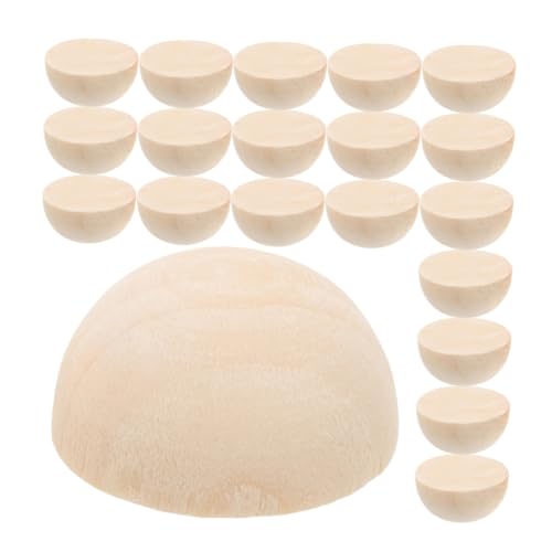 Uonlytech 100 Stück Hölzerne Dekorative Kugel Halbe Kugel Halbe Bastelperlen Für Frühe Jahre Runden Schüttgut Hälfte Natürlich Handwerk Halbkugelig Hohl Mini-halbkugelbälle Groß Holz Uonlytech 100 Stück Hölzerne Dekorative Kugel Halbe Kugel Halbe Bastelperlen Für Frühe Jahre Runden Schüttgut Hälfte Natürlich Handwerk Halbkugelig Hohl Mini-halbkugelbälle Groß Holz von Uonlytech