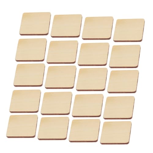 Uonlytech 100 Stück Hölzerne quadratische Holzscheiben unlackiertes Holz Fliesen für das Handwerk Holz quadratisch Holzausschnitte unfertige Holzspäne quadratische Fliesen Holzquadrate Beige Uonlytech 100 Stück Hölzerne quadratische Holzscheiben unlackiertes Holz Fliesen für das Handwerk Holz quadratisch Holzausschnitte unfertige Holzspäne quadratische Fliesen Holzquadrate Beige von Uonlytech