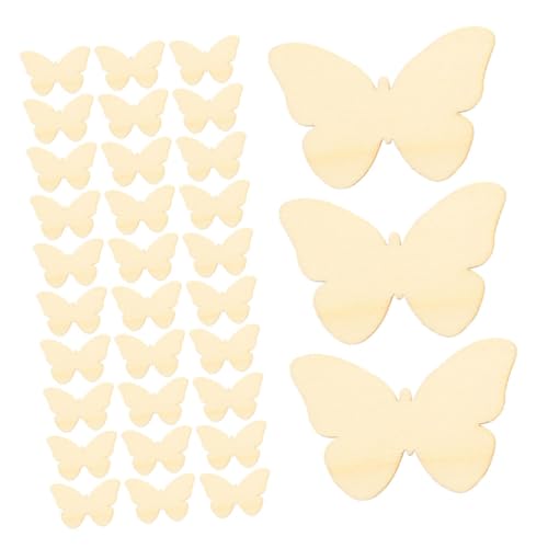 Uonlytech 100 Stück Holz Schmetterling Scheiben zum Basteln und Bemalen Robuste DIY Holzplättchen für Kunstprojekte Sichere Holzschmetterlinge für Familienaktivitäten und Wohnraumdeko Uonlytech 100 Stück Holz Schmetterling Scheiben zum Basteln und Bemalen Robuste DIY Holzplättchen für Kunstprojekte Sichere Holzschmetterlinge für Familienaktivitäten und Wohnraumdeko von Uonlytech