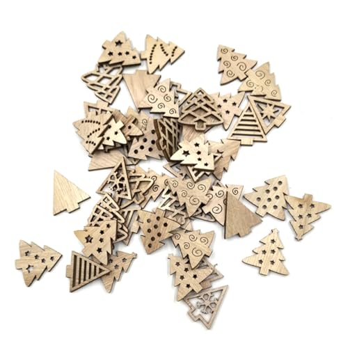 Uonlytech 100 Stück Holzanhänger Baumförmig Anhänger Weihnachtsdeko Basteln Holzscheiben DIY Holzdekoration für Zuhause Auto Party Geschenkidee Uonlytech 100 Stück Holzanhänger Baumförmig Anhänger Weihnachtsdeko Basteln Holzscheiben DIY Holzdekoration für Zuhause Auto Party Geschenkidee von Uonlytech