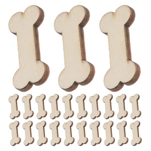 Uonlytech 100 Stück Hundeknochen aus Holz, zum Selbermachen, Ausschnitte aus Holz in Hundeknochenform, hängende Ornamente für DIY-Projekte, Haustiere, Partydekorationen, Beige Uonlytech 100 Stück Hundeknochen aus Holz, zum Selbermachen, Ausschnitte aus Holz in Hundeknochenform, hängende Ornamente für DIY-Projekte, Haustiere, Partydekorationen, Beige von Uonlytech