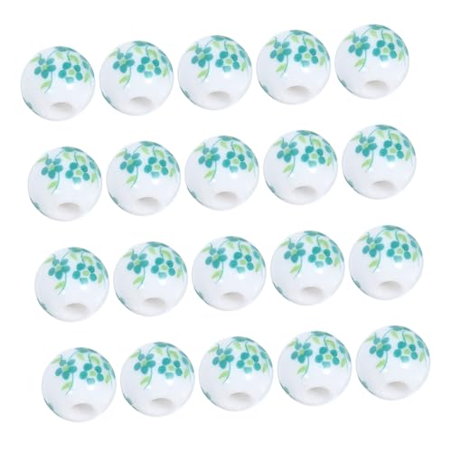 Uonlytech 100 Stück Keramik Spacer Perlen Grün Runde Lose Perlen mit Glatter Bohrung zum Auffädeln für DIY Schmuckherstellung und Perlenketten Selbermachen Uonlytech 100 Stück Keramik Spacer Perlen Grün Runde Lose Perlen mit Glatter Bohrung zum Auffädeln für DIY Schmuckherstellung und Perlenketten Selbermachen von Uonlytech