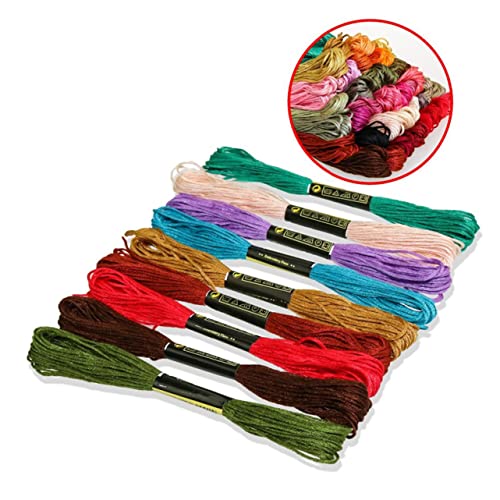 Uonlytech 100 Stück Kreuzstich Garnset Biologischer Baumwolle Bunte Stickfäden für Handarbeit DIY Projekte Anfänger und Kreative Dekorationen Zufällige Farbe Zufällige Farbe Uonlytech 100 Stück Kreuzstich Garnset Biologischer Baumwolle Bunte Stickfäden für Handarbeit DIY Projekte Anfänger und Kreative Dekorationen Zufällige Farbe Zufällige Farbe von Uonlytech