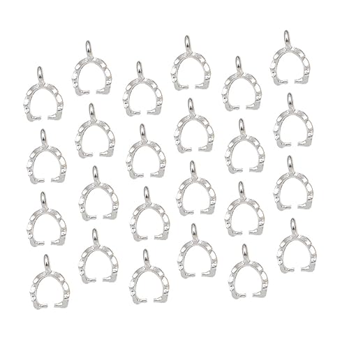 Uonlytech 100 Stück Legierung Anhänger Blattform Wasserdrop Anhänger Zubehör für DIY Schmuckherstellung Silber für Armbänder Schlüsselanhänger und Mehr von Uonlytech