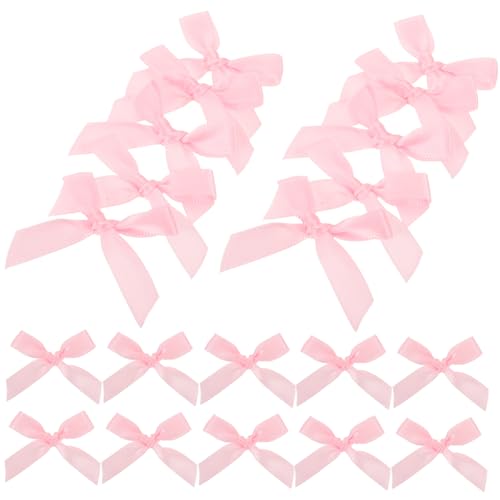 Uonlytech 100 Stück Mini Satin Schleifen Handgebundene Kleine Schleifen aus Polyester für DIY Bastelprojekte Geschenkverpackung Hochzeit Party Kuchen Dekoration Rosa Uonlytech 100 Stück Mini Satin Schleifen Handgebundene Kleine Schleifen aus Polyester für DIY Bastelprojekte Geschenkverpackung Hochzeit Party Kuchen Dekoration Rosa von Uonlytech