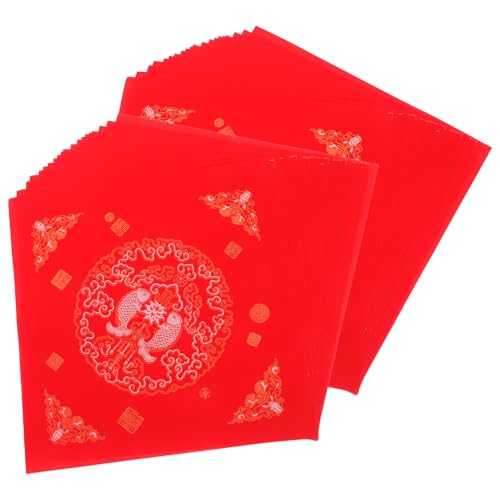 Uonlytech 100 Stück Neujahrs Couplets Chinesisches Neujahrszubehör Papiertür Couplets Sumi Papier Uonlytech 100 Stück Neujahrs Couplets Chinesisches Neujahrszubehör Papiertür Couplets Sumi Papier von Uonlytech