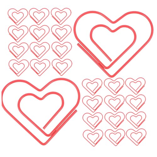 Uonlytech 100 Stück Rote Herz Büroklammern aus Metall Dekorative Kleine Love Paper Clips für Büro Journaling Scrapbooking und Kreative Diy-projekte Uonlytech 100 Stück Rote Herz Büroklammern aus Metall Dekorative Kleine Love Paper Clips für Büro Journaling Scrapbooking und Kreative Diy-projekte von Uonlytech