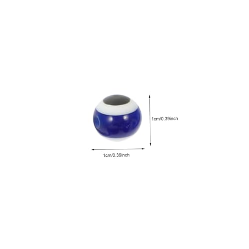 Uonlytech 100 Stück Runde Evil Eye Perlen aus Langlebigem Kunststoff DIY Schmuckperlen für Armbänder Halsketten und Bastelarbeiten Einfache Handhabung für Schmuckgestaltung Uonlytech 100 Stück Runde Evil Eye Perlen aus Langlebigem Kunststoff DIY Schmuckperlen für Armbänder Halsketten und Bastelarbeiten Einfache Handhabung für Schmuckgestaltung von Uonlytech