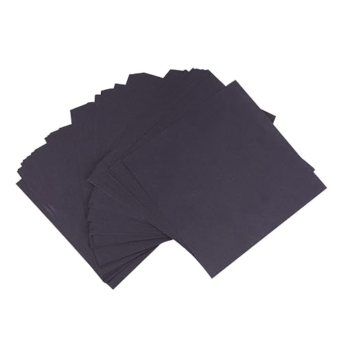 Uonlytech 100 Stück Schwarzes Origami Papier Quadratische Bastelpapier für Diy Handwerk Doppelseitiges Faltpapier für Kunstprojekte und Papierkraniche von Uonlytech