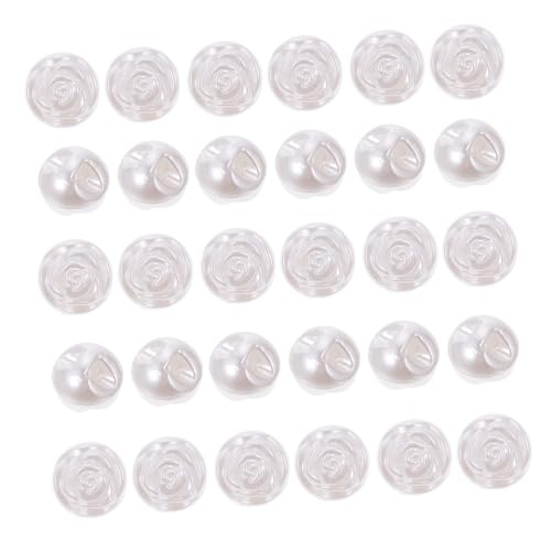 Uonlytech 100 Stück Teiliges Rosenknöpfe aus Langlebigem Resin Praktische Ersatzknöpfe für Hemden Strickjacken Mäntel Vielseitige Nähknöpfe zum Annähen Geeignet für DIY und Kleidung von Uonlytech