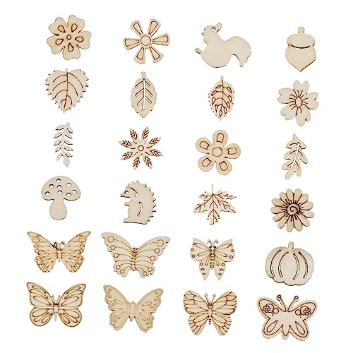 Uonlytech 100 Stück Unvollendete Holzstücke Verschiedenen Formen Bastelmaterial für Kreative Diy Projekte Geeignet für Hochzeiten Partys und Scrapbooking Uonlytech 100 Stück Unvollendete Holzstücke Verschiedenen Formen Bastelmaterial für Kreative Diy Projekte Geeignet für Hochzeiten Partys und Scrapbooking von Uonlytech