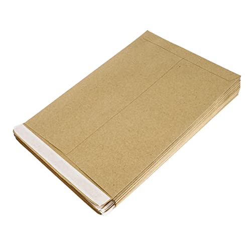 Uonlytech 100 Stück Vintage Kraftpapier Dokumentenumschläge Multifunktionale Interoffice Hüllen für Effektive Dokumentenaufbewahrung und Schutz von Uonlytech