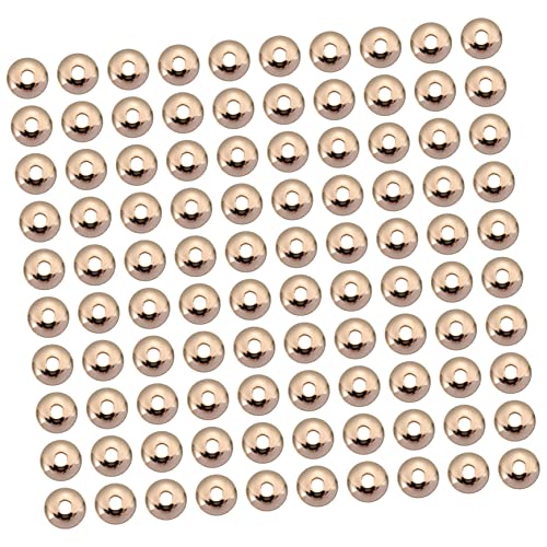 Uonlytech 1000 Stück DIY Spacer Perlen Runde Abstandshalter für Armbänder und Handgefertigte Schmuckzubehör Langlebige Materialien für Kreative Bastelprojekte von Uonlytech