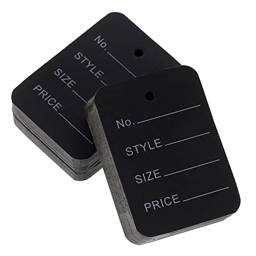 Uonlytech 1000 Stück Preisetiketten für Kleidung Schuhe und Hüte Schwarz Beschreibbare Etiketten für und Preise für Kennzeichnung und Produktpräsentation von Uonlytech