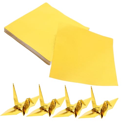 Uonlytech 100Blätter Quadratisches DIY Origami Papier für Bastelprojekte Beidseitig Verwendbar für Erwachsene zum Falten und Gestalten von Uonlytech