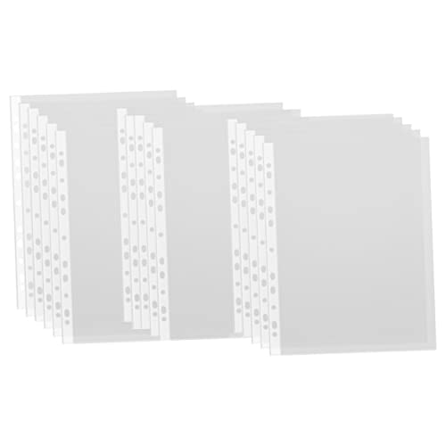 Uonlytech 100Stücke Dateibeutel Transparente Dokumententaschen für Ordner Langlebig Einfach Einfügbar für Organisation von Dokumenten Hochwertige Uonlytech 100Stücke Dateibeutel Transparente Dokumententaschen für Ordner Langlebig Einfach Einfügbar für Organisation von Dokumenten Hochwertige von Uonlytech