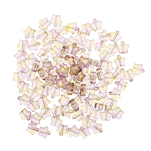 Uonlytech 100Stücke Glasperlen Sternform Spacer Perlen für DIY Schmuckherstellung Bastelbedarf für Halsketten Armbänder Ohrringe und Projekte Uonlytech 100Stücke Glasperlen Sternform Spacer Perlen für DIY Schmuckherstellung Bastelbedarf für Halsketten Armbänder Ohrringe und Projekte von Uonlytech