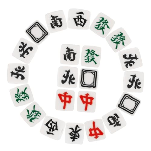Uonlytech 100Stücke Mahjong Tonperlen DIY Schmuckdekorperlen für Armbänder und Halsketten Lose Perlen Langlebigem Polymer für Bastelprojekte und Uonlytech 100Stücke Mahjong Tonperlen DIY Schmuckdekorperlen für Armbänder und Halsketten Lose Perlen Langlebigem Polymer für Bastelprojekte und von Uonlytech