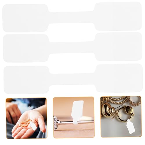 Uonlytech 100Stücke Selbstklebende Schmuckpreisetiketten Robuste Preisschilder für Schmuck Einfache Anwendung für Effektive Bestandsverwaltung für Einzelhandel von Uonlytech