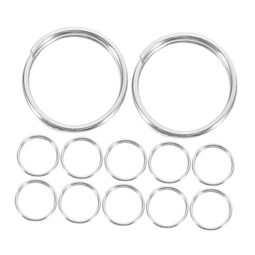 Uonlytech 100Stücke Spaltringe Schlüsselanhänger Ringe für Bastelprojekte und Schmuckherstellung Rostfrei und Langlebig für DIY Designs und Anwendungen von Uonlytech