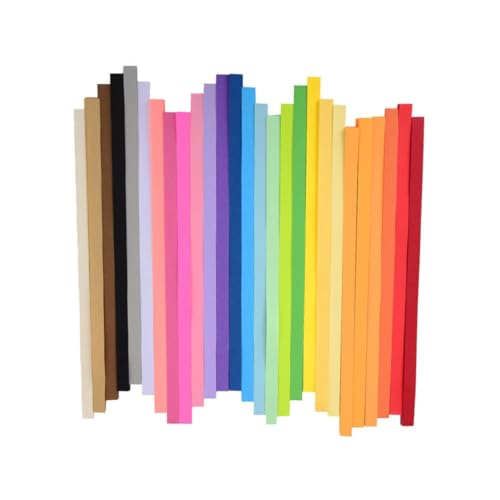 Uonlytech 1080 Stück Faltpapier Set für Origami Sterne in Farben für Basteln und DIY Projekte Robust und Vielseitig Einsetzbar von Uonlytech
