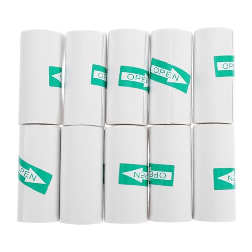 Uonlytech 10Rollen Selbstklebendes Thermopapier für Sofortbildkameras Tragbares Druckpapier für Mini und Taschendrucker für Fotos und Notizen von Uonlytech